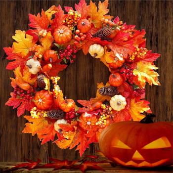 Pumpkin and Berry Wreath