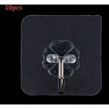 Heavy Duty Transparent Suction Cup Wall Hooks for Kitchen and Washroom