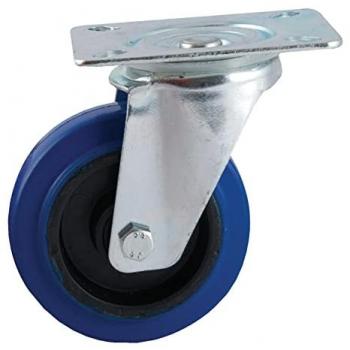 Avantage Roulette 100 mm caoutchouc bleu, pivotante – AVL 527832O
