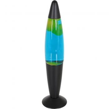 Steinhauer Lampada Lava Volcan 3116 Nera Liquido Verde-Blu E14