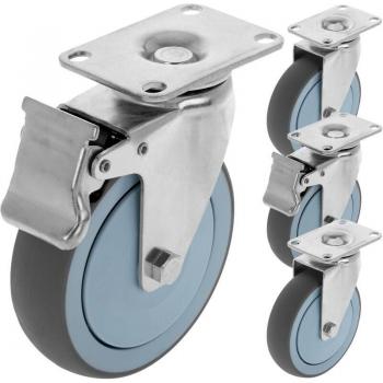 Roulettes Pivotantes 12cm avec frein