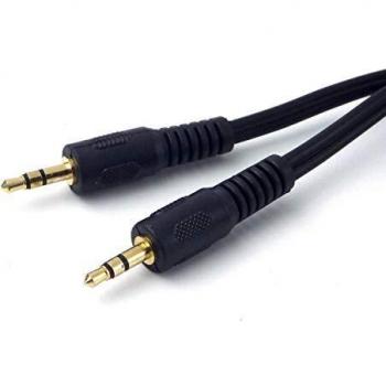 Cable de Audio 3.5mm Estéréo de 1 metro en color Negro con Conector 3-pin de Alta Calidad Microconnect