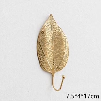 Luxury Leaf Design Wall Hook for Hanging Items