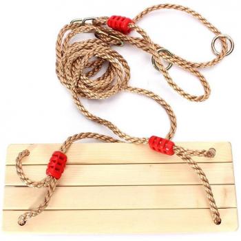Wooden Swing Set with Rope