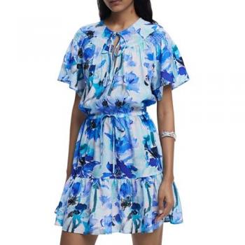 Desigual Abito Blu Cobalto Repris