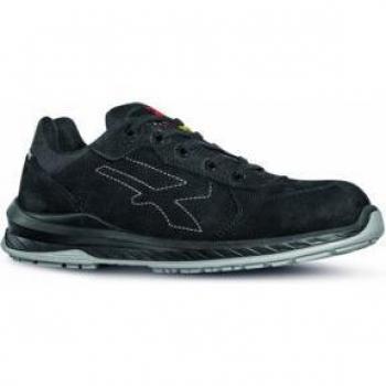 Sicherheitsschuh Gessato Größe 40 schwarz Schuhweite 11 S3 CI ESD SRC EN ISO 20345 gemilltes Nubukleder U.POWER
