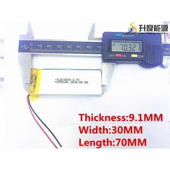Batería 3.7V 2000mAh de polímero de litio para dispositivos portátiles