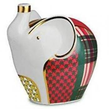Elefante Natalizio in Porcellana Baci Milano Tartan Saver