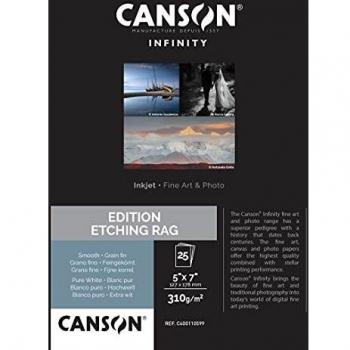 Infinity Edition Digitale Schablonen‑Papier – CANSON, 12,7 × 17,8 cm, 25 Blatt, 310 g/m²