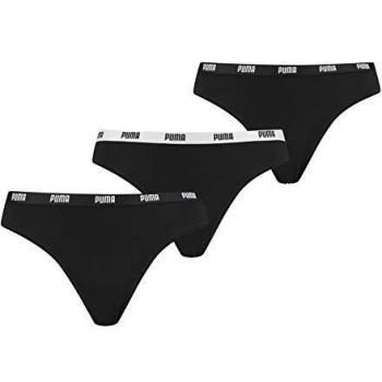 Puma String Damen Tanga schwarz (3er-Pack)