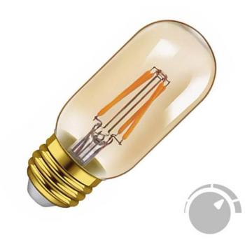 Lâmpada LED E27 4W com Cobertura Gold, Branca Quente 2700K, 45x110mm