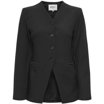 Blazer noir à coupe structurée – 38