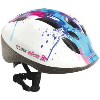 Infusion Casco Unisex Bimbi Nfun Bianco Viola Azzurro S/M