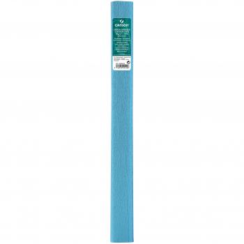 Canson Set di 10 Fogli Carta Crepon Superiore, 48 g/m², Dimensioni 0.5 x 2.5m, Colore Blu Turchese