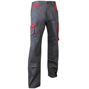 LMA Pantalone 52 Multitasche Grigio & Rosso