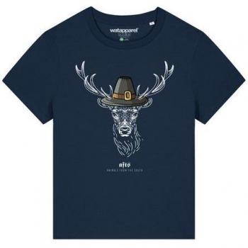 Watapparel Frauen T-Shirt [#afts] Hirsch