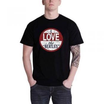 The Beatles Damen T-Shirt mit I Love Back Druck