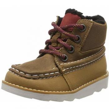 Clarks Crown Spirit T, Bottes Classiques garçon, Marron (Tan Combi Lea), 26 EU