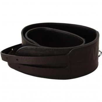 Faja de Cuero Marrón Oscuro – 70cm, Hebillas Dobles