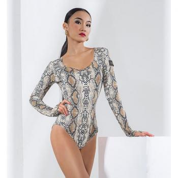 Ballroom Dance Tops for Women Long Sleeve DNV14514