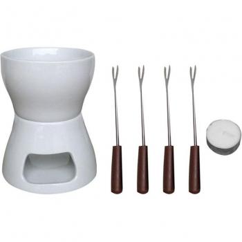 Ceramic Cheese and Chocolate Fondue Kit