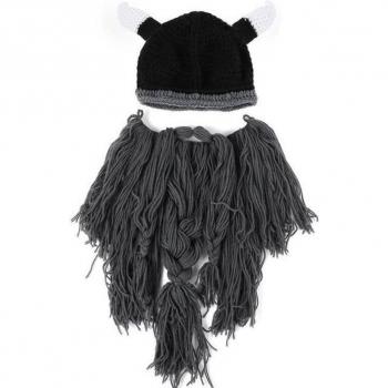 Winter Viking Beard Hat