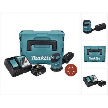Makita DBO-180 RT1J Rotary Sander 18 V 125 mm Kit Completo