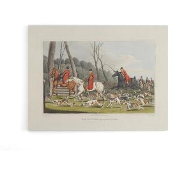 18 x 24 Fox Hunting Into Cover Canvas Wall Decor