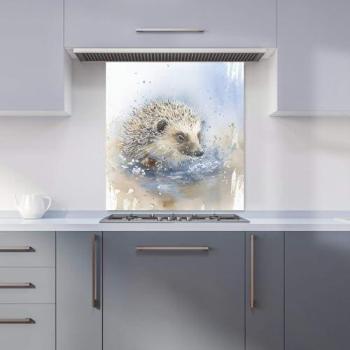 Warren Reed Watercolour Hedgehog Wall Panel – 700 mm × 750 mm