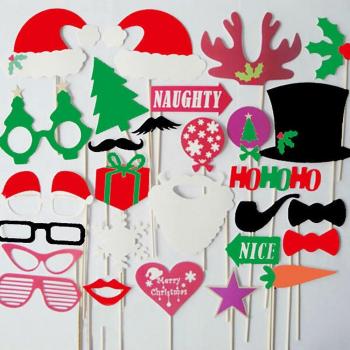 Ensemble de bâtons Photobooth Noël