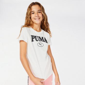Puma Squad T-Shirt Écru Regular Fit 164 Mädchen