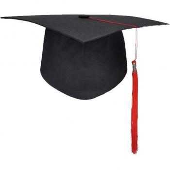 Gorra de maestro con borlas para ceremonia de graduación