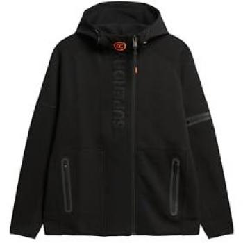 Superdry Homme Sweat Zippé Ample Tech Logo Noir Taille S