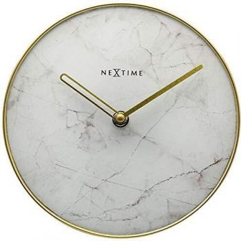 Nextime Tischuhr in Weiß, Ø 20 cm