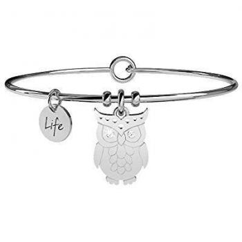 Bracciale KIDULT con gufo e cristalli