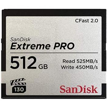 Sandisk CFast ExtremePro 525MB/s 512GB