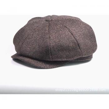 Winter Octagonal Flat Cap
