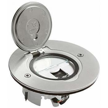 Prise de Sol Inox Brossé avec RJ45 Catégory 6