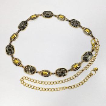 Silver Vintage Chain Waistband