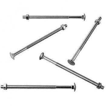 M10 Zinc Plated Carriage Bolt (200mm)