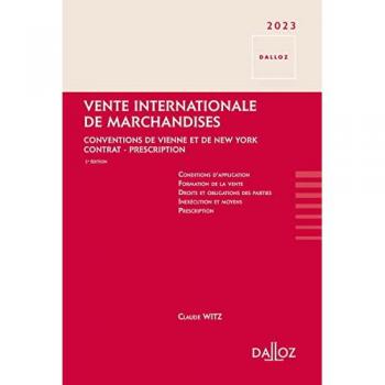 Vente internationale de marchandises 2023 2ed