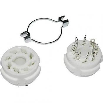 Kabelkanal-Röhrensockel 1 St. 150104 – 8‑Pol, Oktal, Keramikmontage