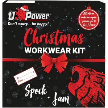 Christmas Box U‑Power: Giacca Spock + Jeans Jam, Guanti gratuiti