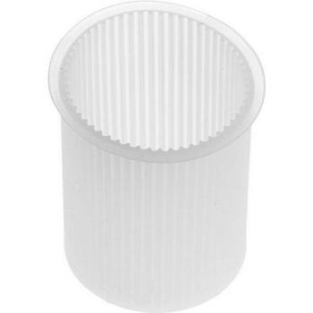 Gießform für Kerzen: Zylinder mit Rillen – 7 x10,5 cm