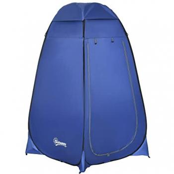 Outsunny Duschzelt Pop-Up mit Innentasche 120 x 120 x 190 cm