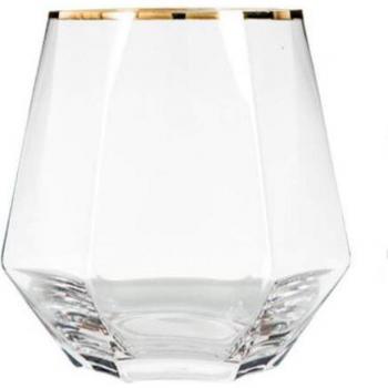 Tea and Coffee Geometric Glass Mug