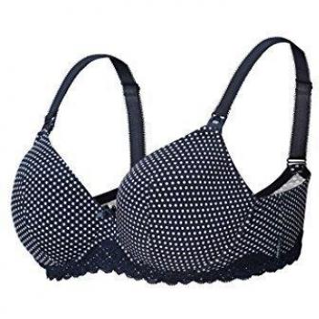 Noppies Damen Spacer Dot Nursing Bra, Umstands-BH, Dunkelblau, G70