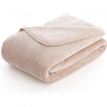 Muare Manta Extrasuave Reversible Sedalina Sherpa – Versión Rosa