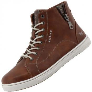 Baskets hautes Mustang marron