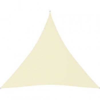 Sombra Vela Triángular Oxford Crema 6 × 6 × 6 m